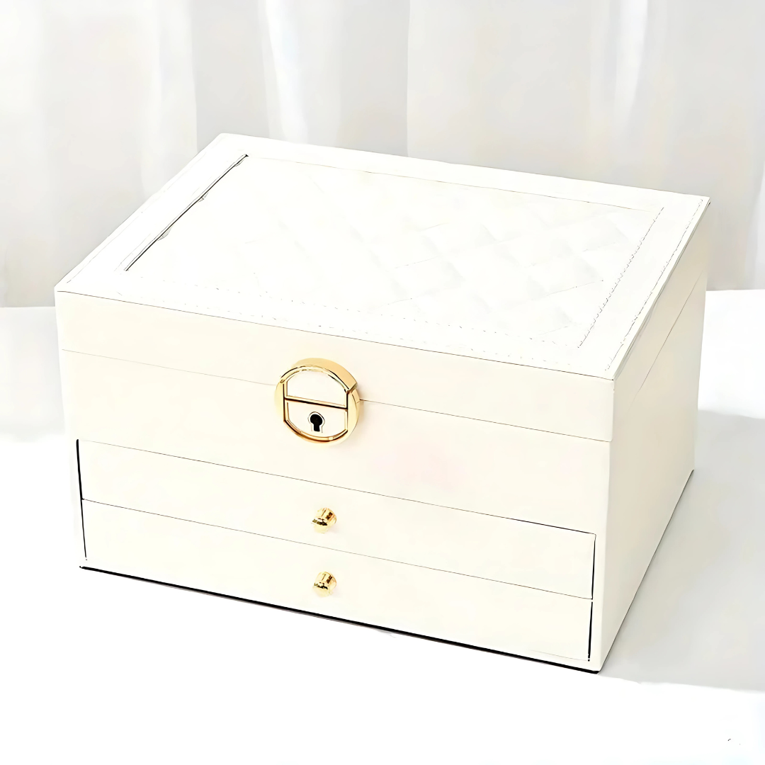 Leather Jewelry Organizer Storage Box Kalsten