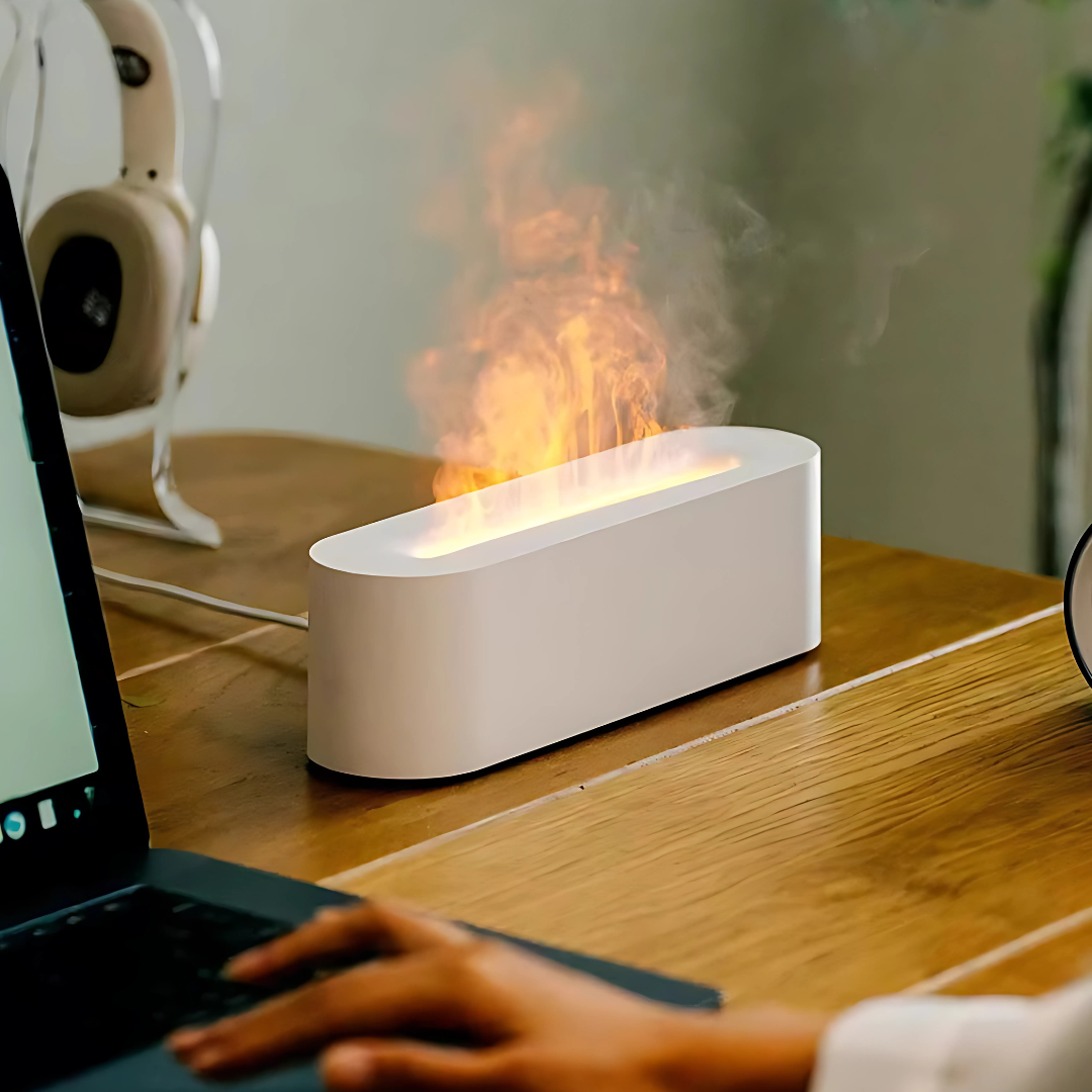 Flame Effect Aroma Humidifier Lamp Kalsten