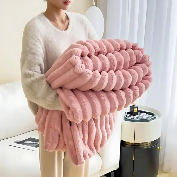 Soft Faux Fur Throw Blanket Kalsten