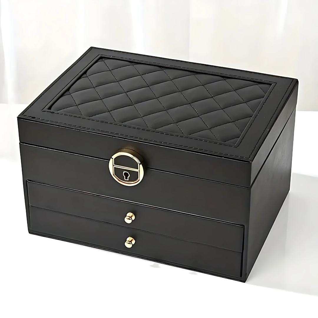 Leather Jewelry Organizer Storage Box Kalsten