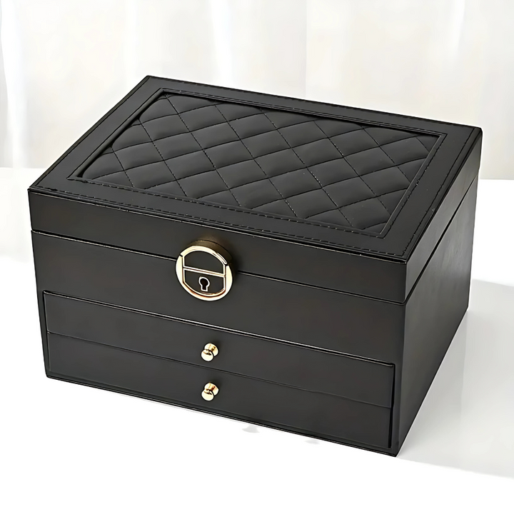 Leather Jewelry Organizer Storage Box Kalsten