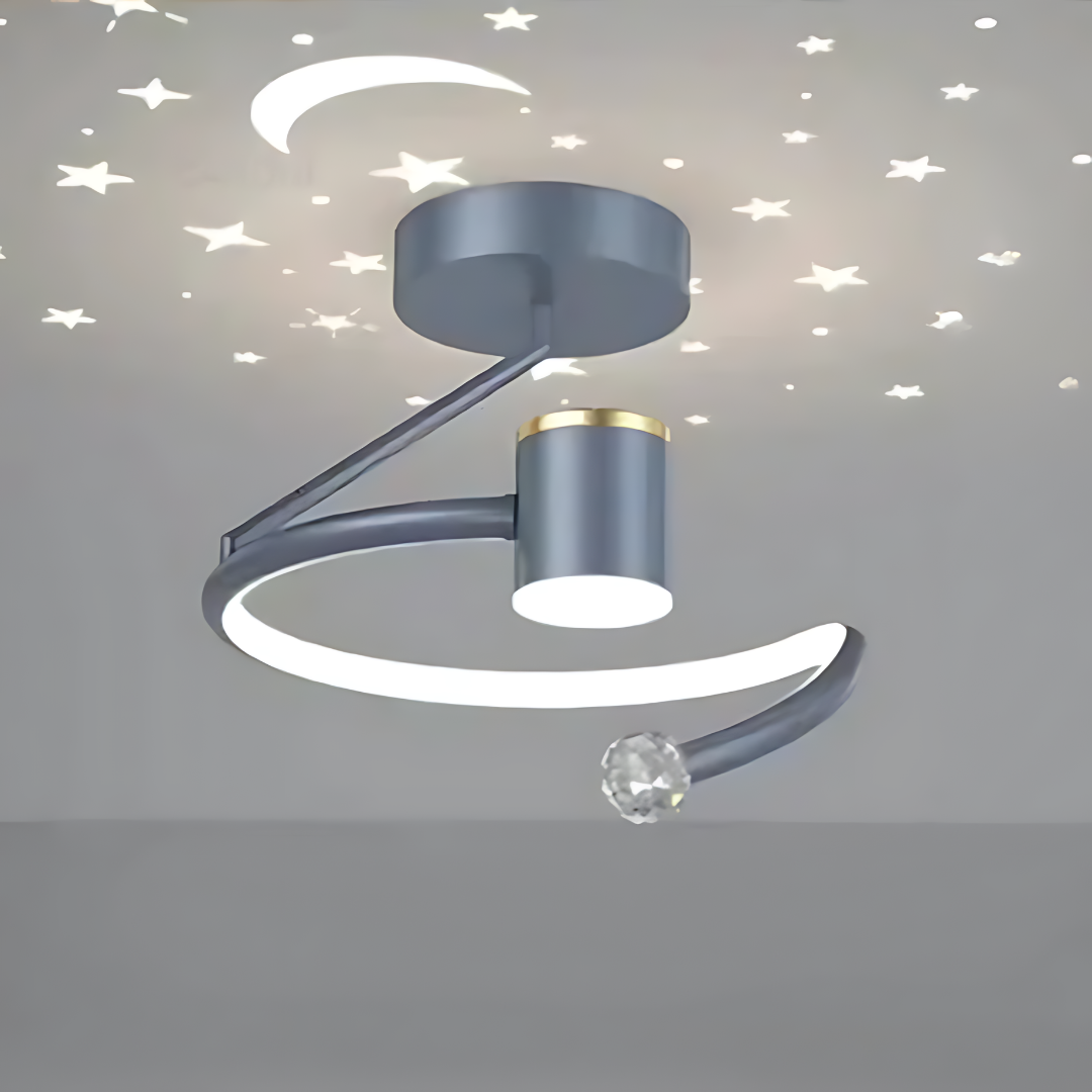 Modern LED Ceiling Lamp with Star Effect