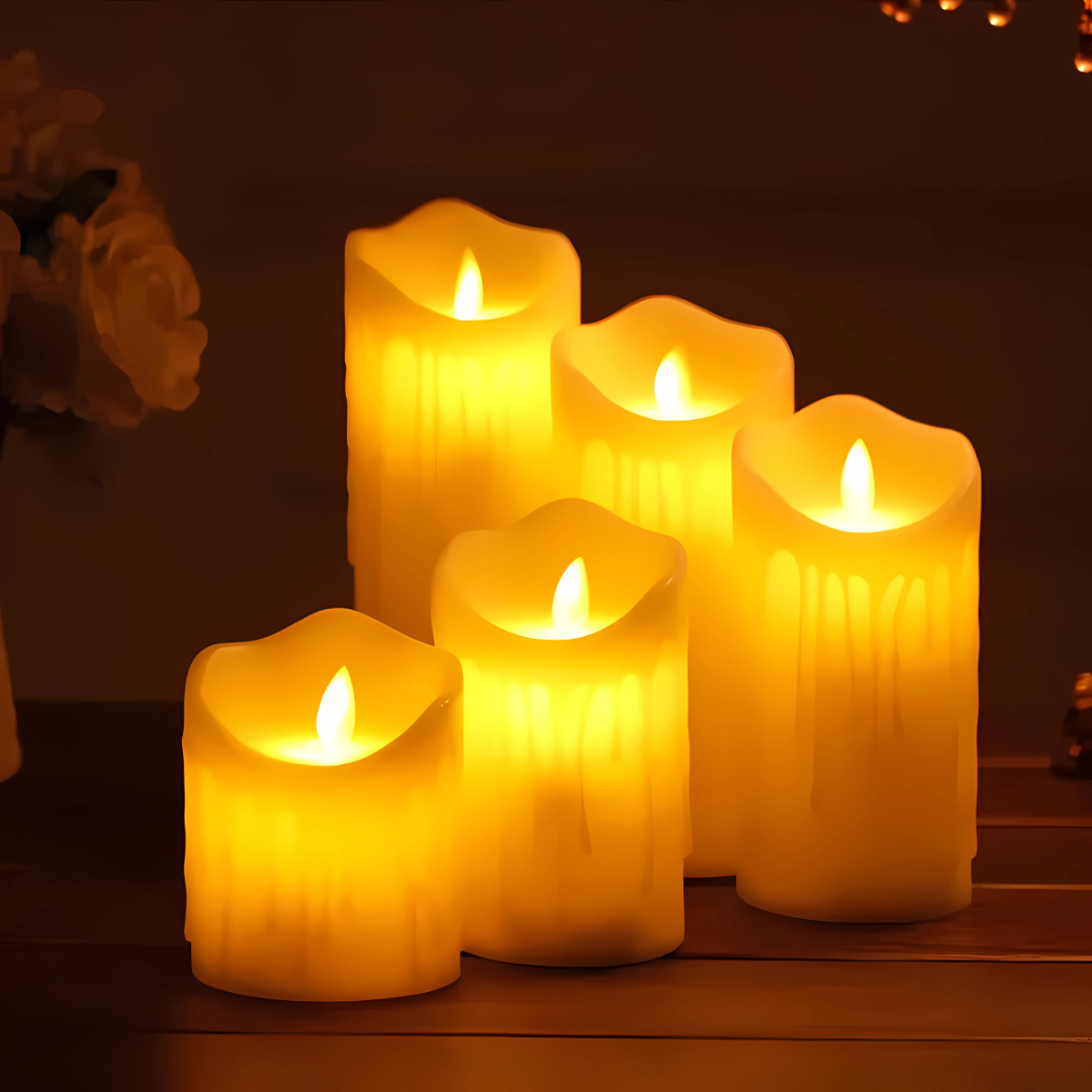 Flameless LED Decorative Candle Set Kalsten