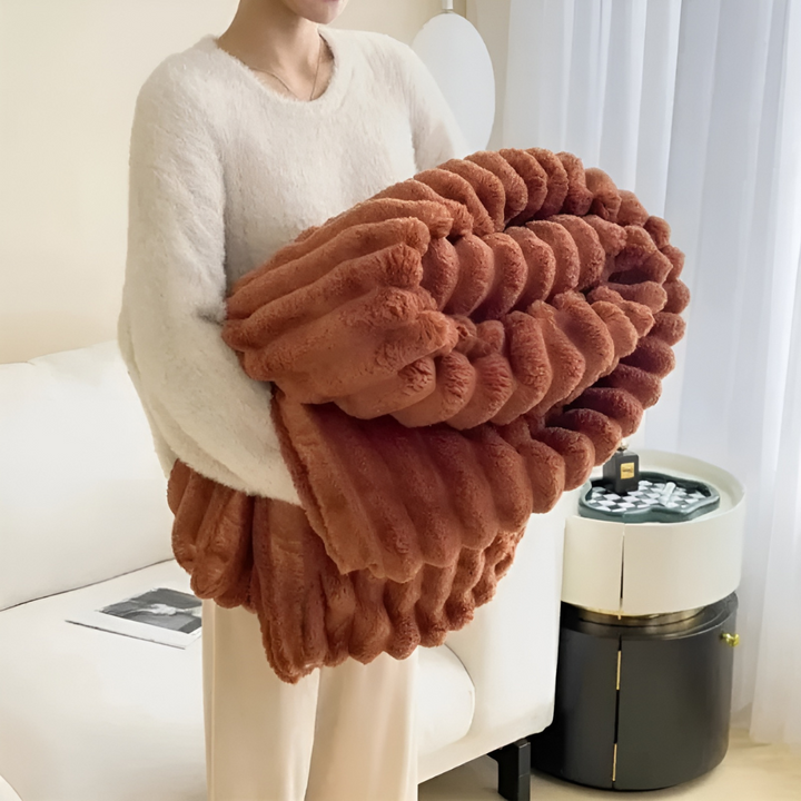 Soft Faux Fur Throw Blanket Kalsten