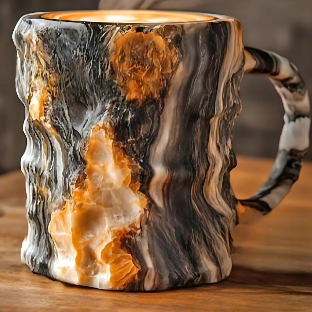Ceramic Coffee Mug with Crystal Effect Kalsten