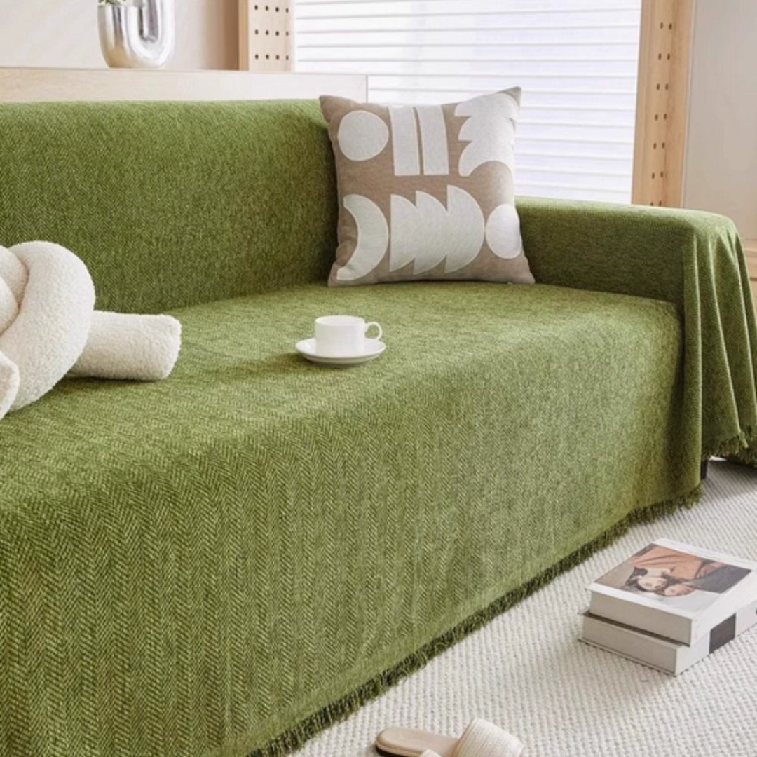 Durable Chenille Sofa Cover Kalsten