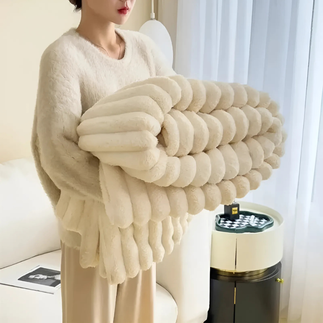 Soft Faux Fur Throw Blanket Kalsten