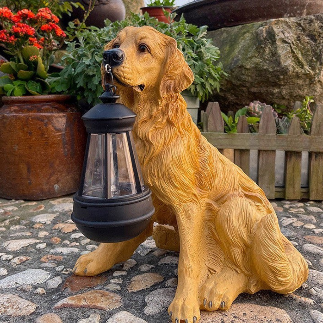 Kalsten | Solar Garden Dog Statue Light