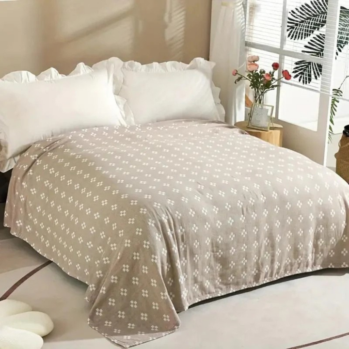 Cotton Geometric Throw Blanket Kalsten