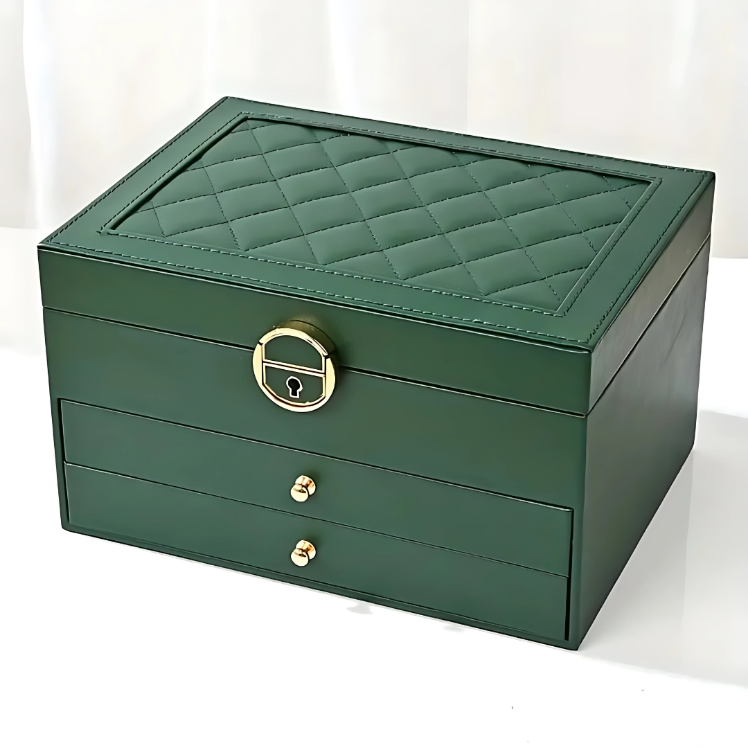 Leather Jewelry Organizer Storage Box Kalsten