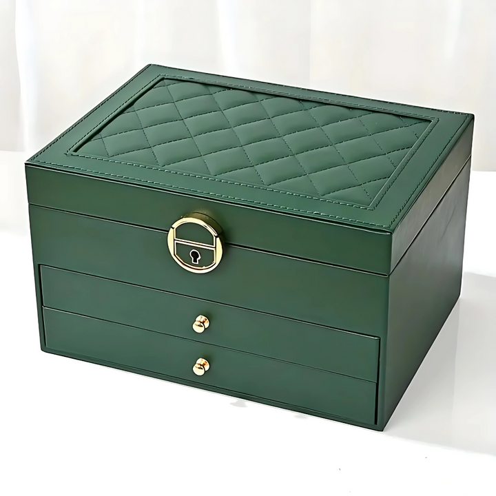 Leather Jewelry Organizer Storage Box Kalsten