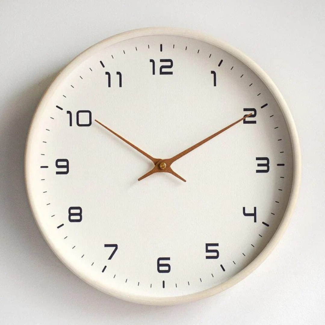 Silent Modern Wall Clock Minimal Design Kalsten