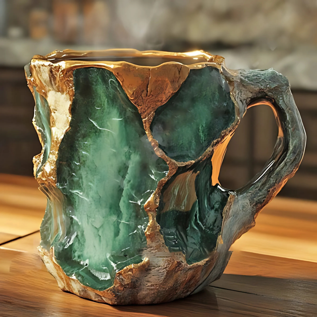 Ceramic Coffee Mug with Crystal Effect Kalsten
