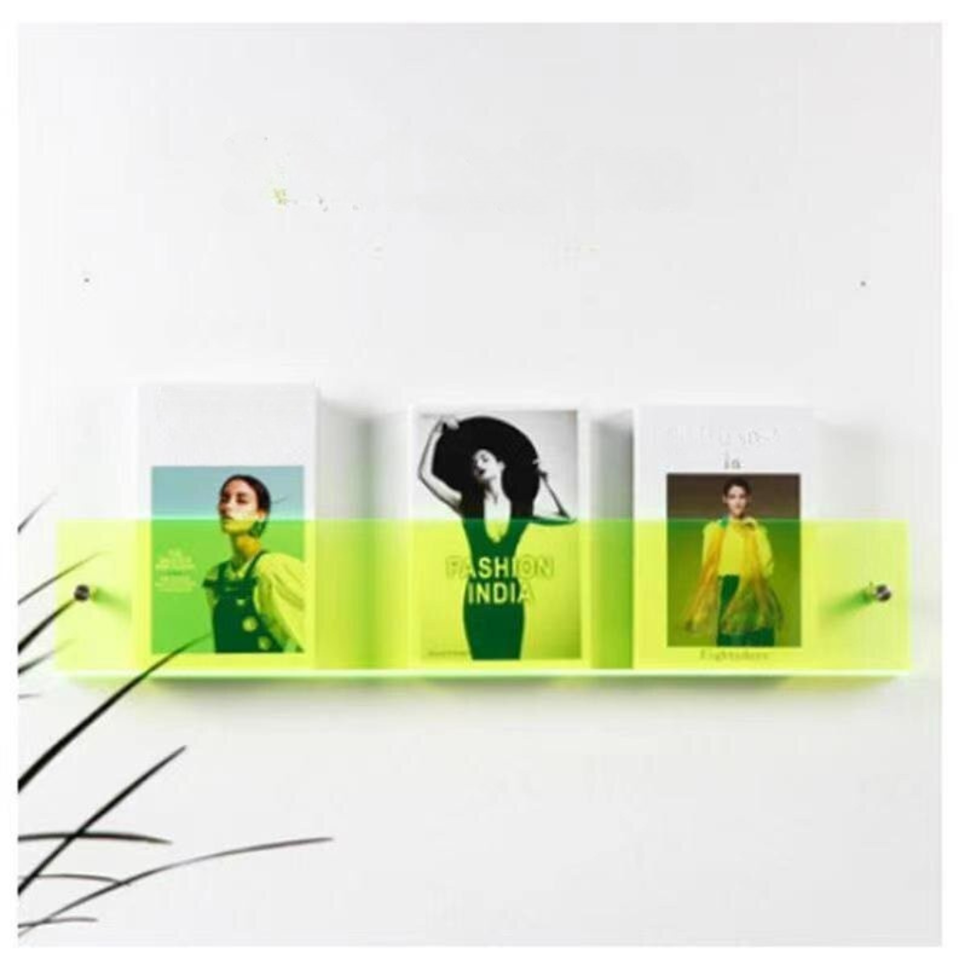 Clear Acrylic Wall Magazine Shelf Kalsten
