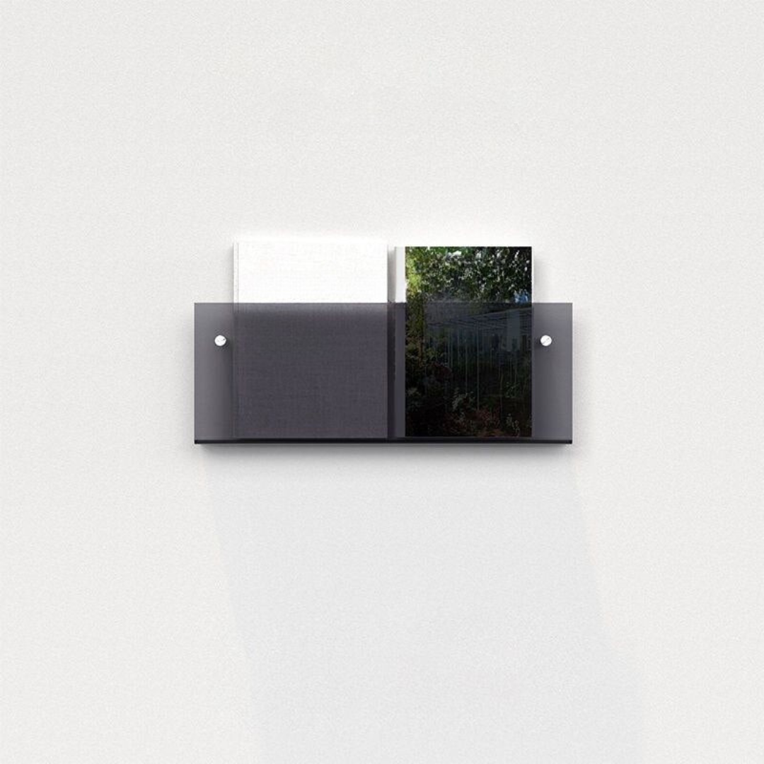 Kalsten | Wall Shelf Clear Acrylic Magazine Holder