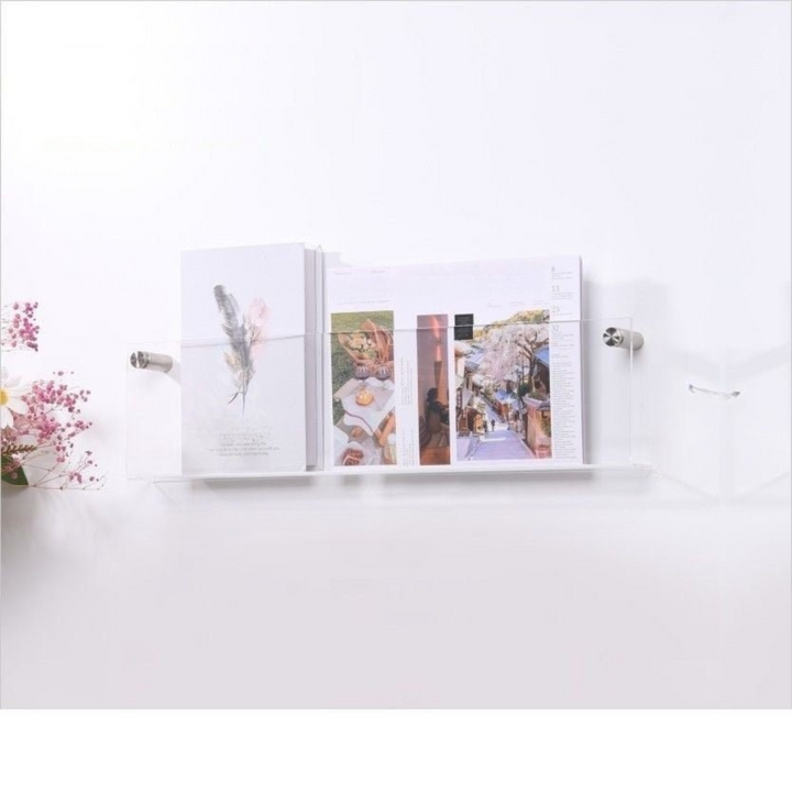 Clear Acrylic Wall Magazine Shelf Kalsten