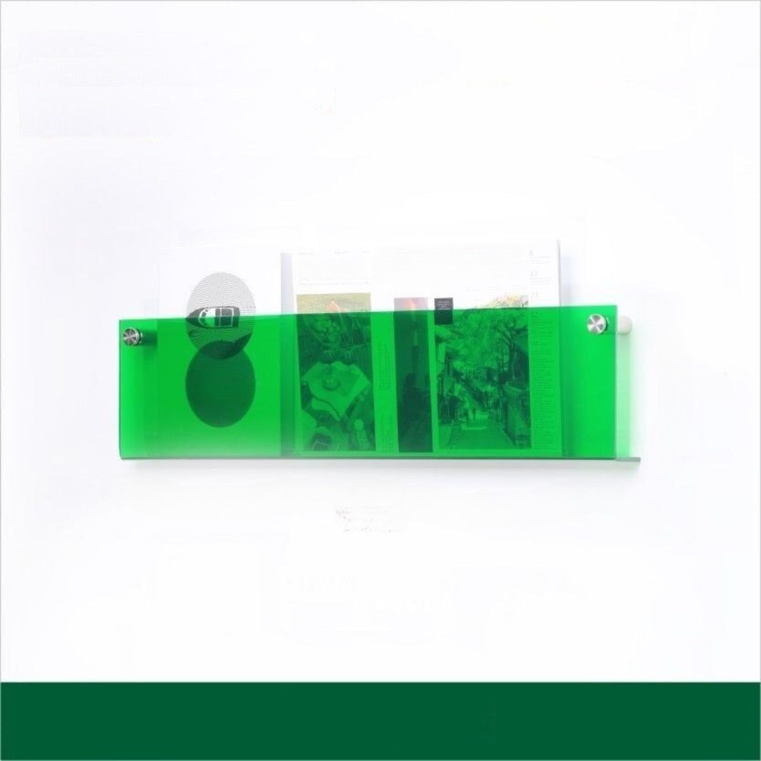Clear Acrylic Wall Magazine Shelf Kalsten