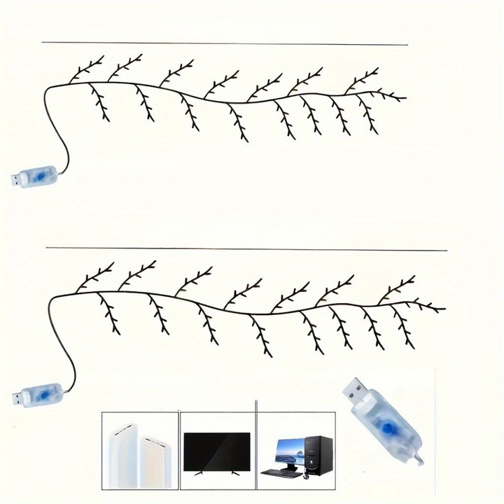Kalsten | Wall Lights with LED Willow Branch Design