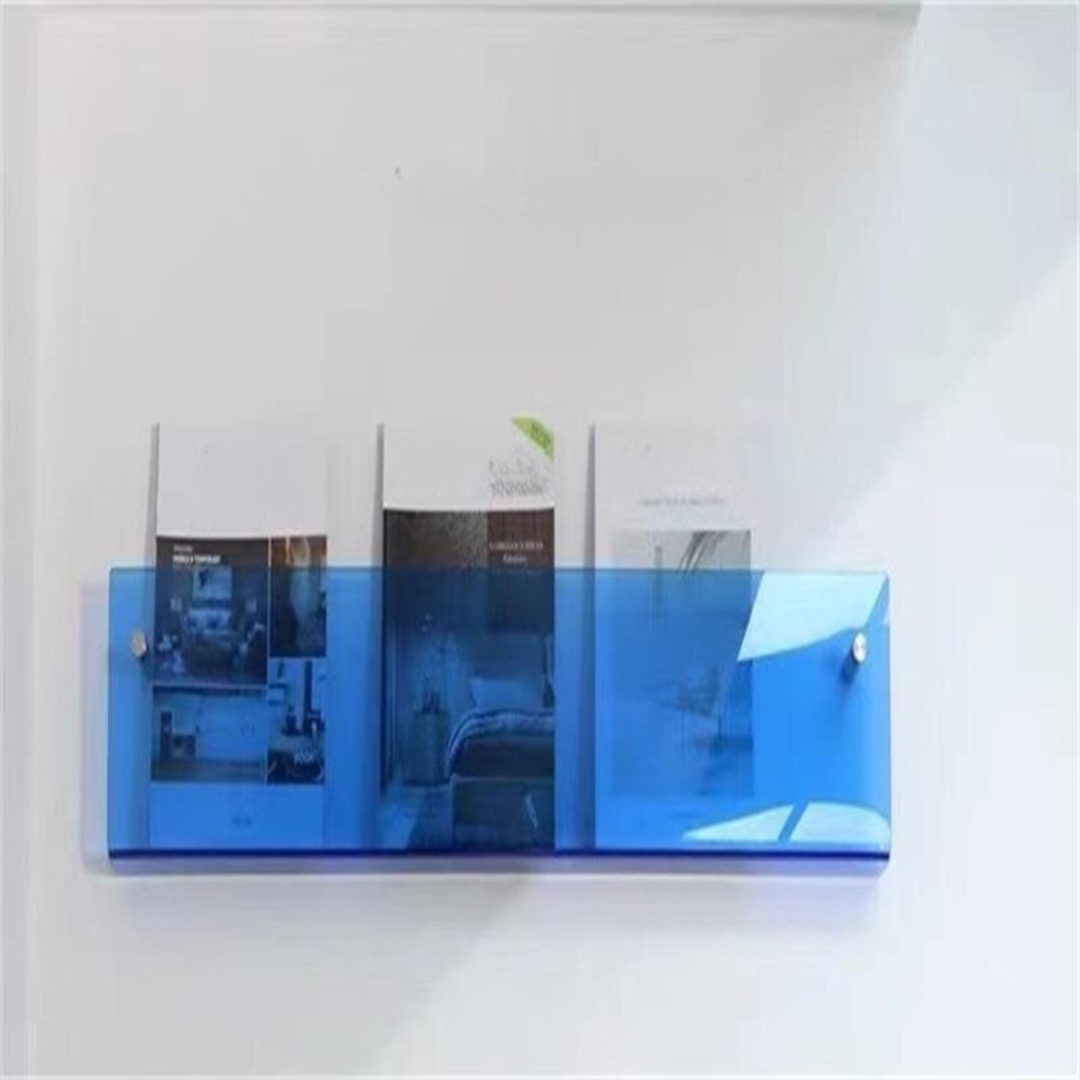 Clear Acrylic Wall Magazine Shelf Kalsten