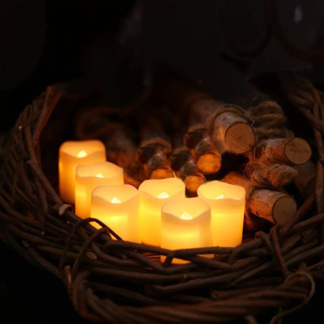Warm White Flameless LED Candle Set Kalsten