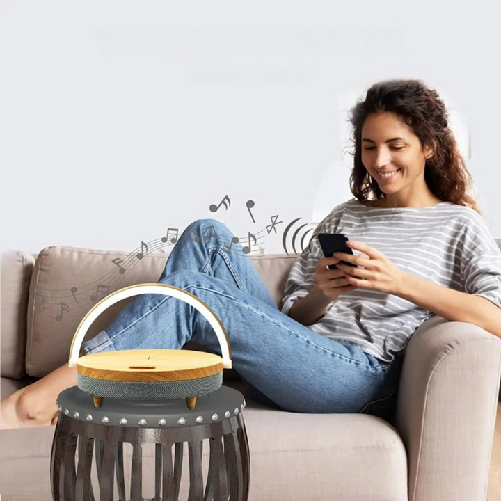 Table Lamp with Wireless Charger and Bluetooth Speaker | Kalsten