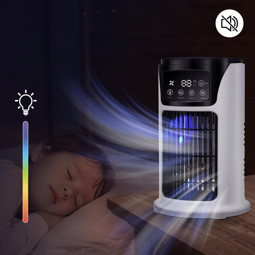 Portable Air Cooler Humidifier Fan USB White | Kalsten