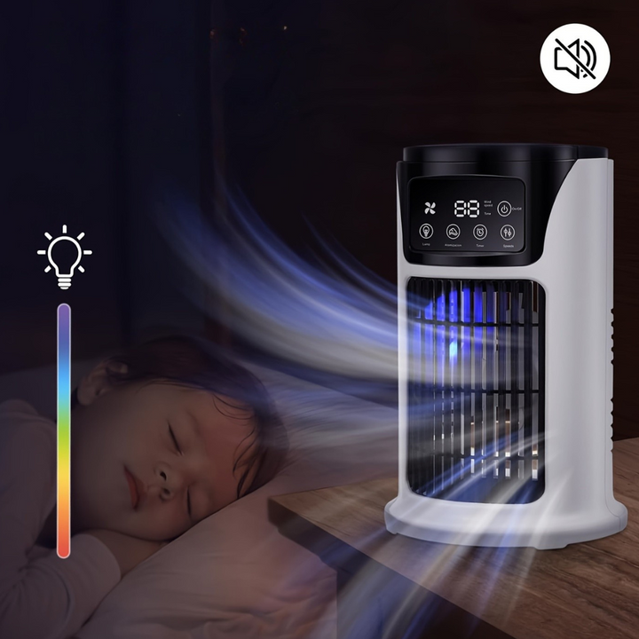 Portable Air Cooler Humidifier Fan USB White | Kalsten