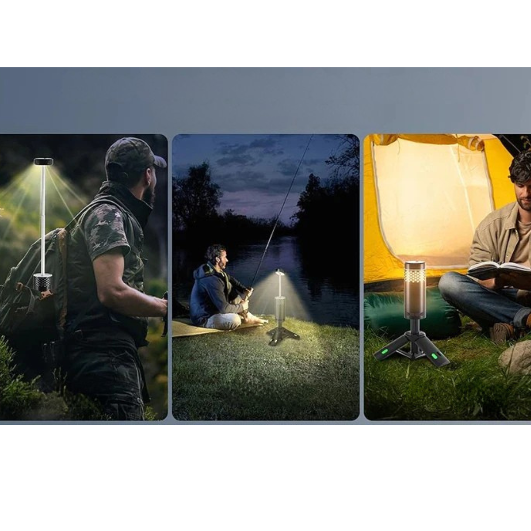 Kalsten | Camping Lantern with Tripod Rechargeable LED Light