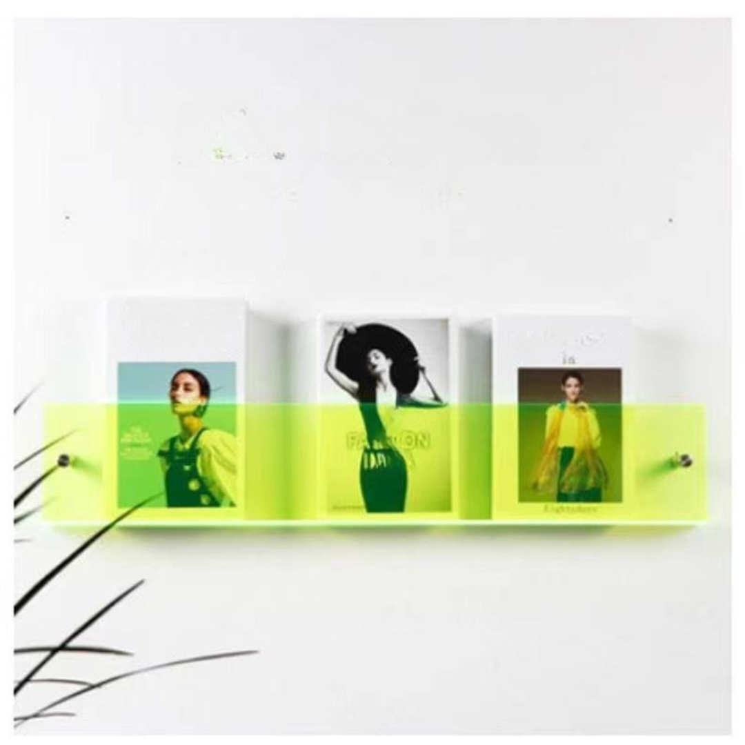 Clear Acrylic Wall Magazine Shelf Kalsten