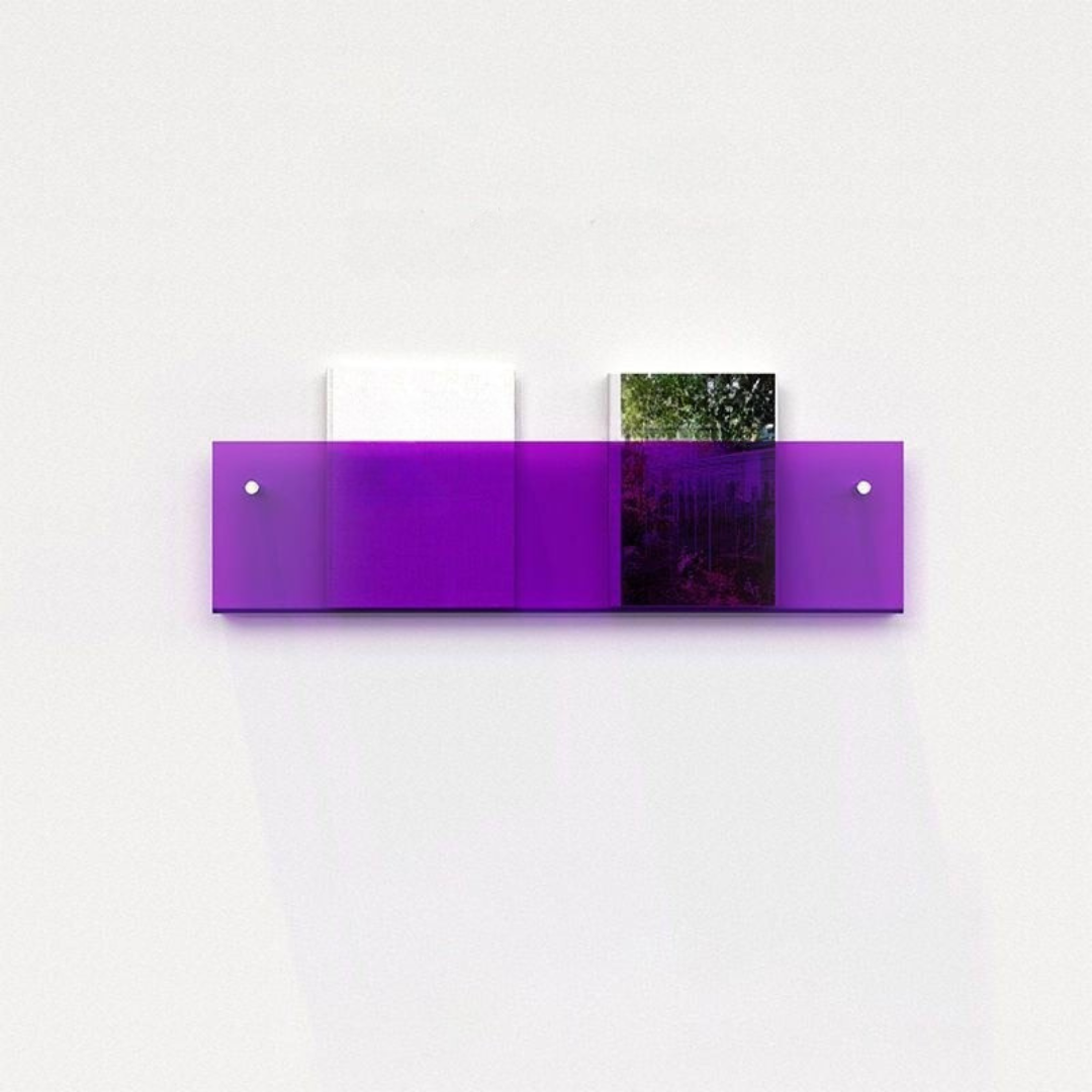 Clear Acrylic Wall Magazine Shelf Kalsten