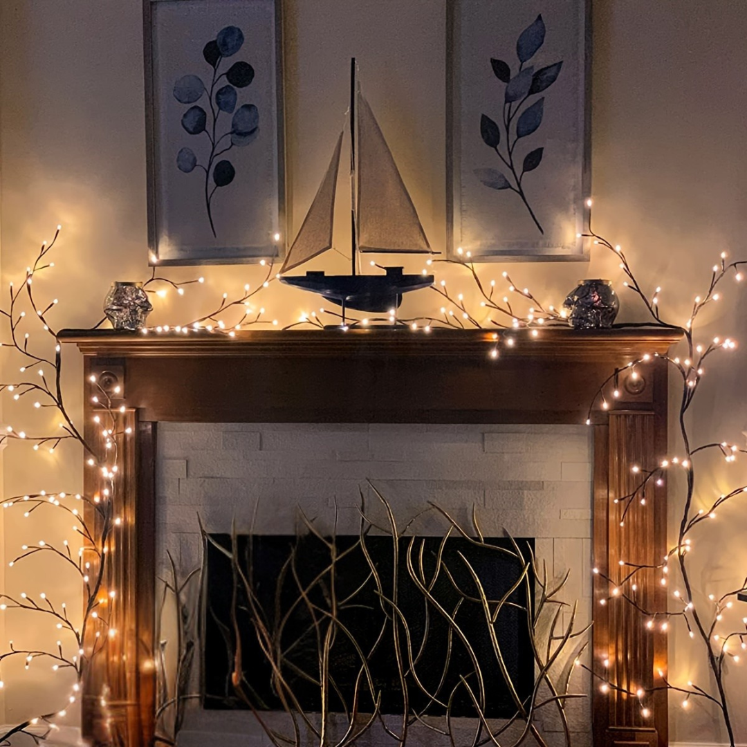 Kalsten | Wall Lights with LED Willow Branch Design