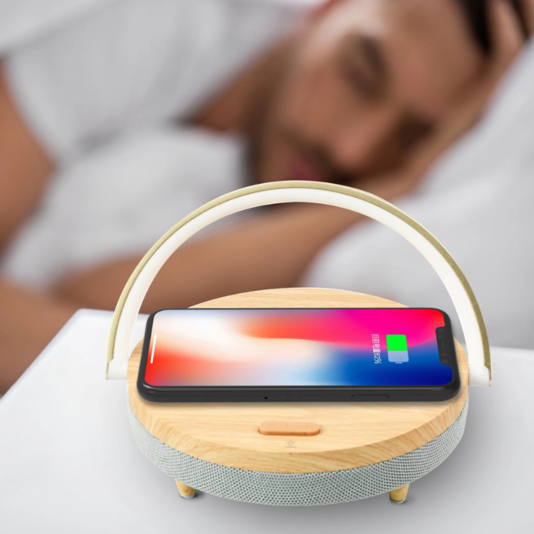 Table Lamp with Wireless Charger and Bluetooth Speaker | Kalsten