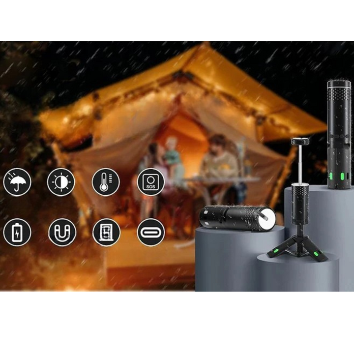 Kalsten | Camping Lantern with Tripod Rechargeable LED Light