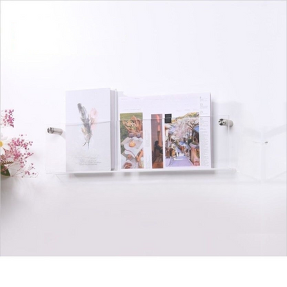 Kalsten | Wall Shelf Clear Acrylic Magazine Holder