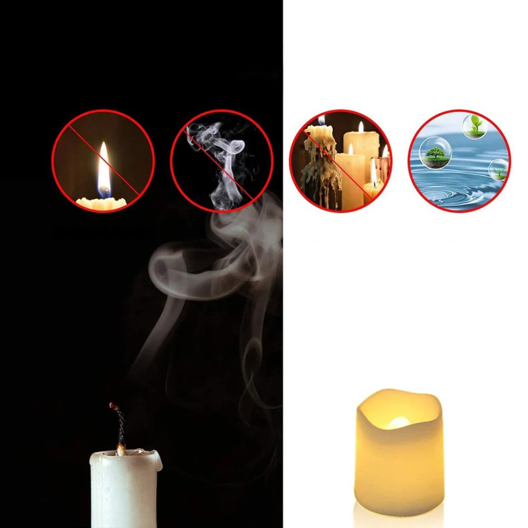 Warm White Flameless LED Candle Set Kalsten