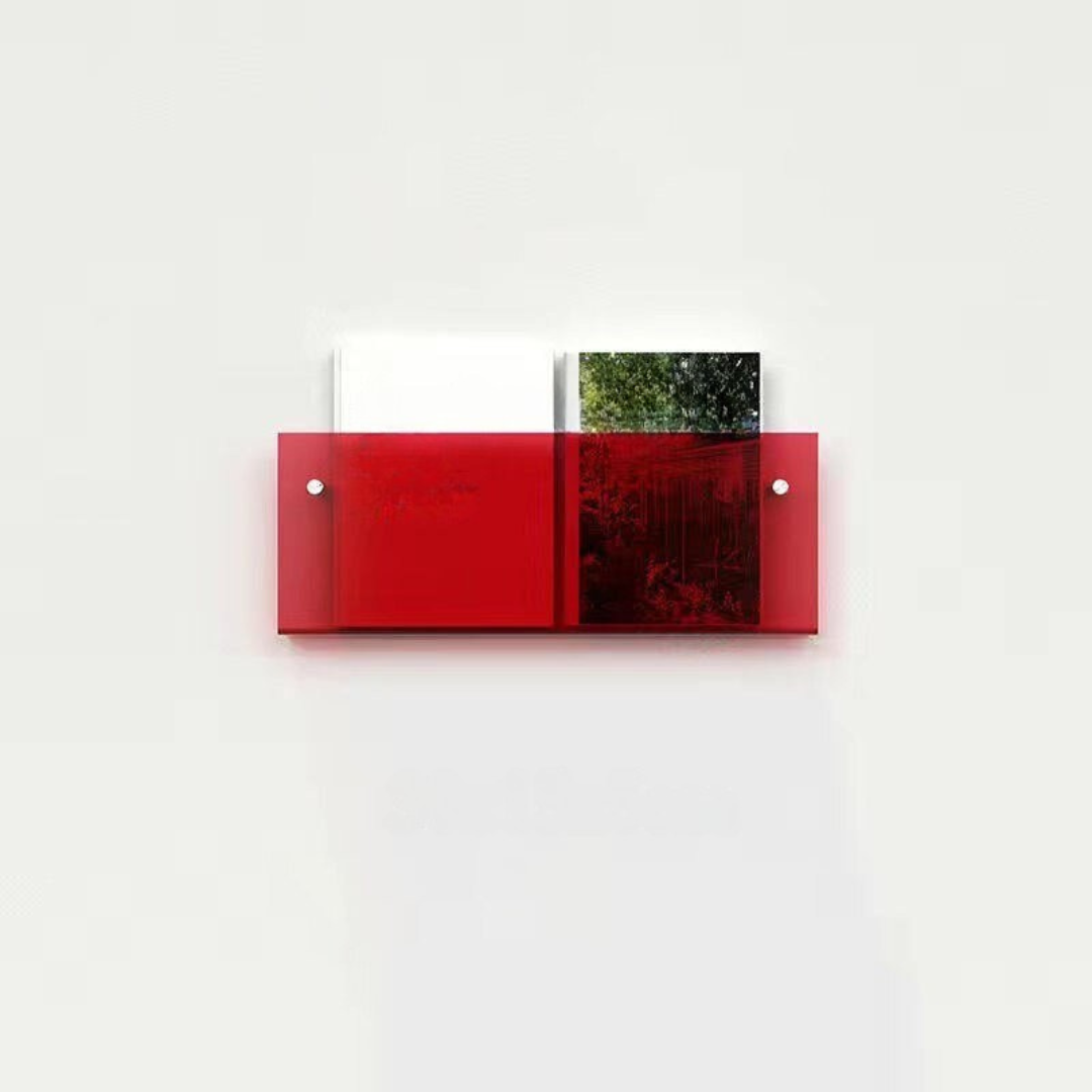 Clear Acrylic Wall Magazine Shelf Kalsten