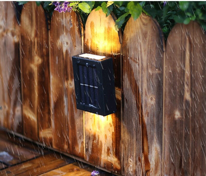 Solar Powered Outdoor Garden Wall Light