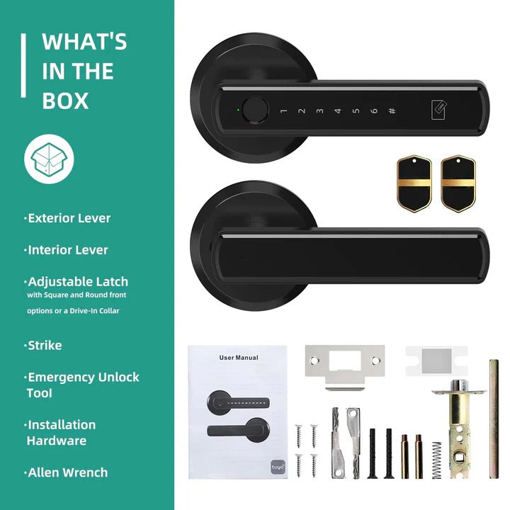 Smart Keyless Door Lock with Touch Handle