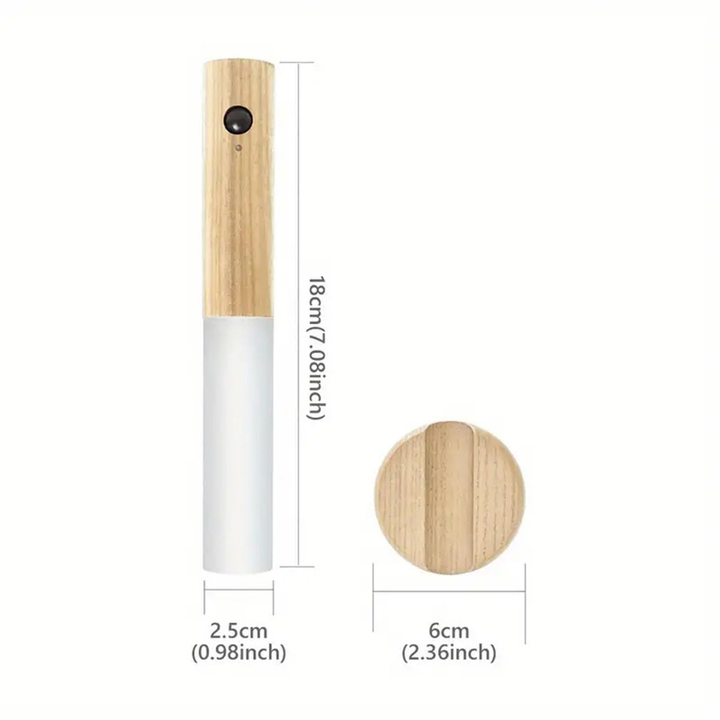 Wood LED Motion Sensor Wall Lamp Kalsten