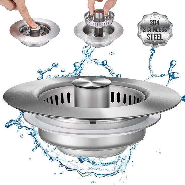 Drain filter stainless steel with pop-up mechanism | Kalsten