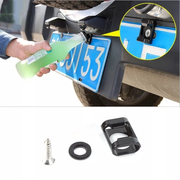 License Plate Mounted Bottle Opener | Kalsten