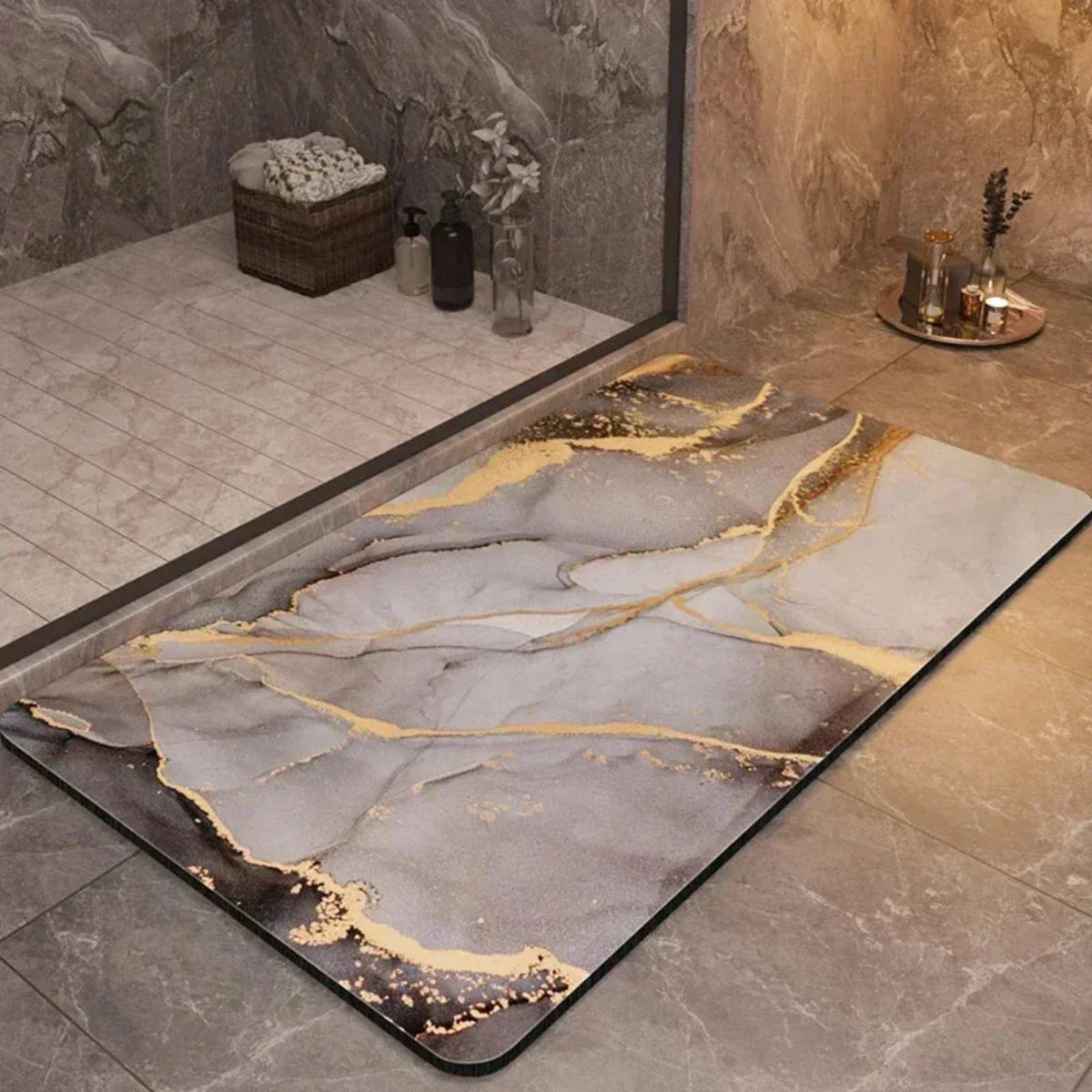 Skanto | AquaLuxe – Quick-Dry Bath Mat