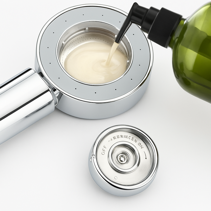 Kalsten | Double-Sided High Pressure Soap Dispensing Shower Head