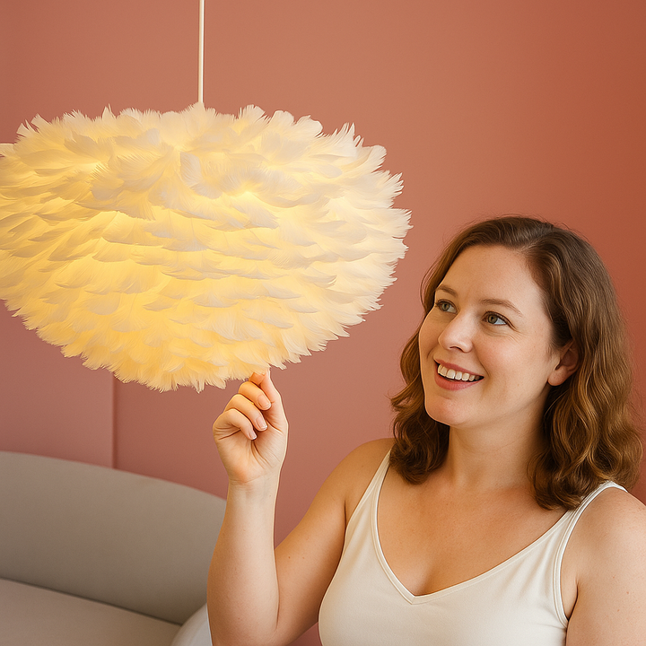 Cloud Like Realistic Feather Chandelier | Kalsten