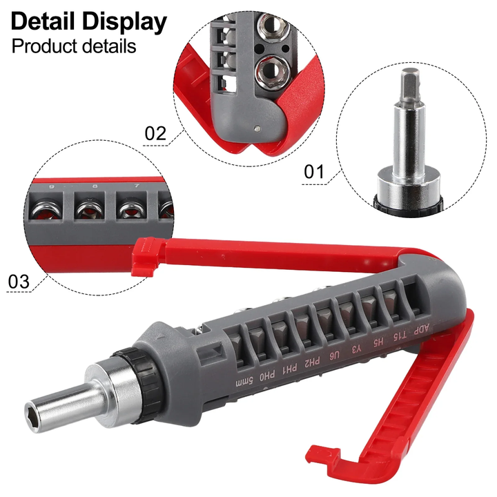 Modular Head Ratchet Screwdriver Tool Set | Kalsten