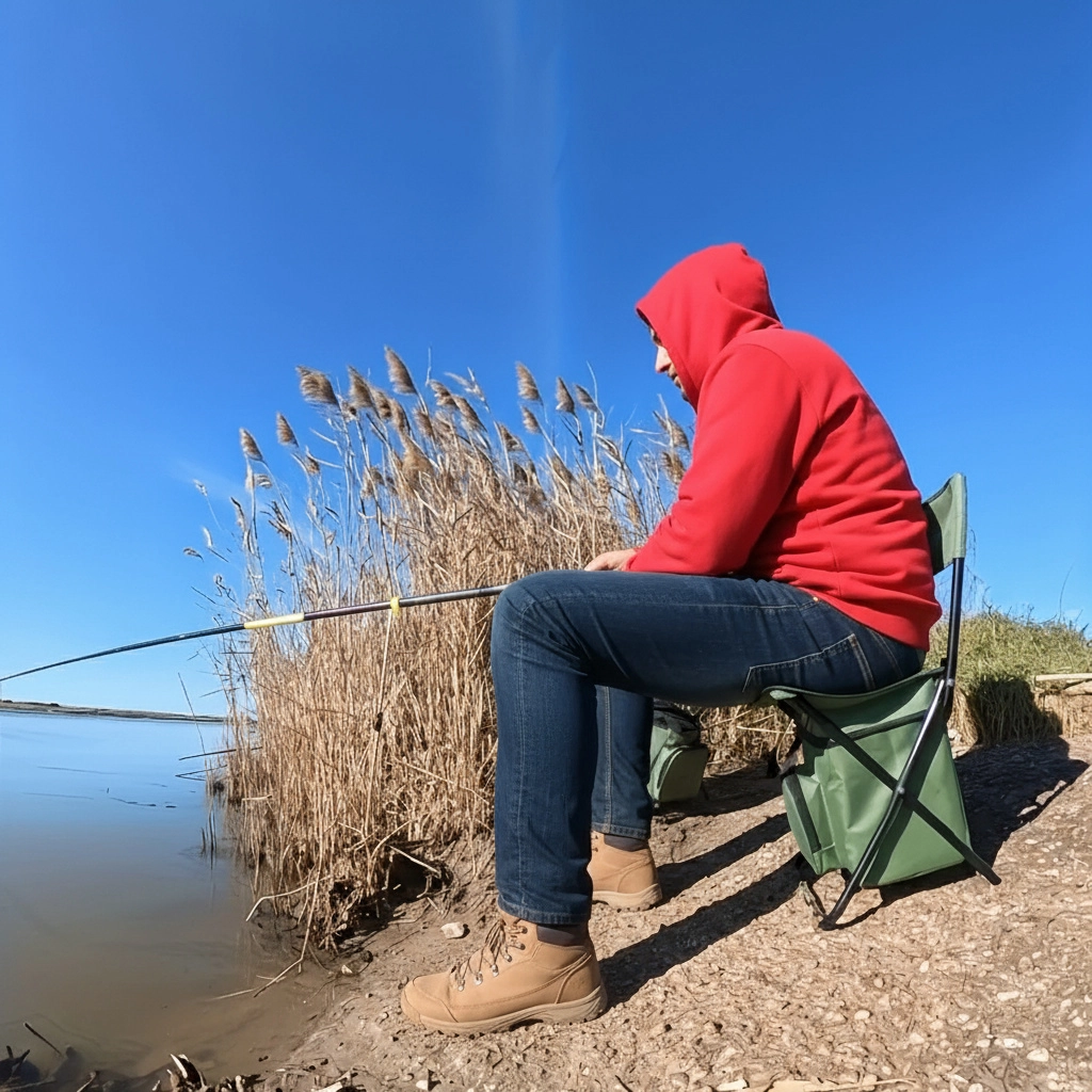 Built-in Cooling Bag Portable Folding Outdoor Stool | Kalsten