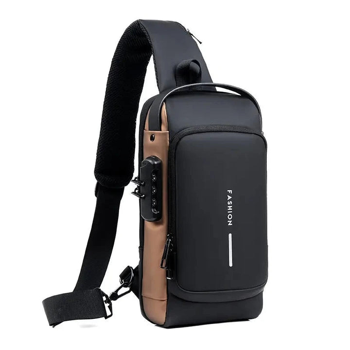 Security backpack with hidden zippers | Kalsten