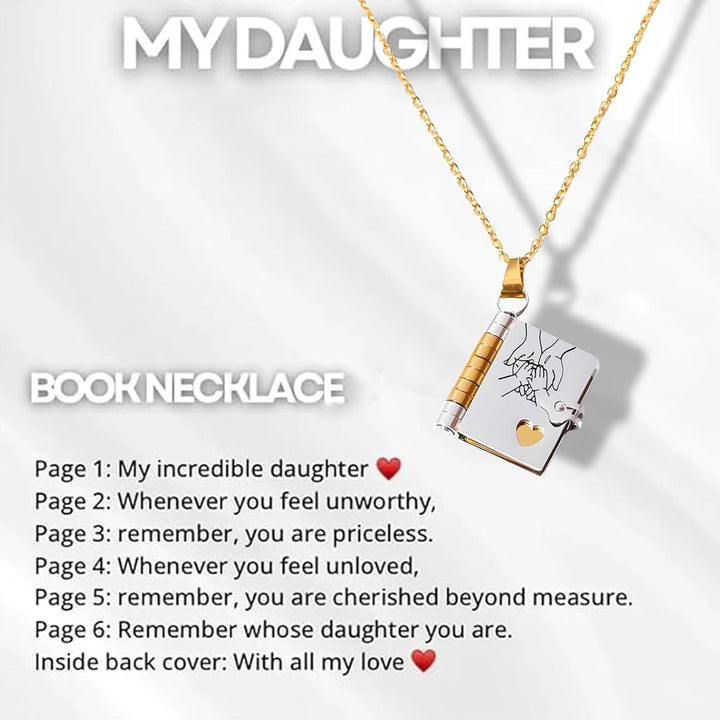 Kalsten | Memory Book Hanger Necklace – Symbolic Jewelry with Loving Message