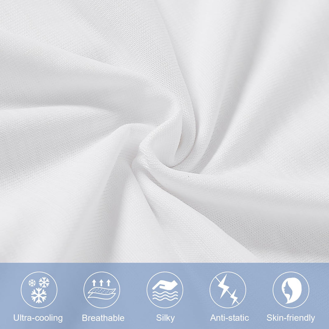 Revolutionary White Cooling Pillowcases Set of 2 –  Pro Q-Max 0.4 | Kalsten