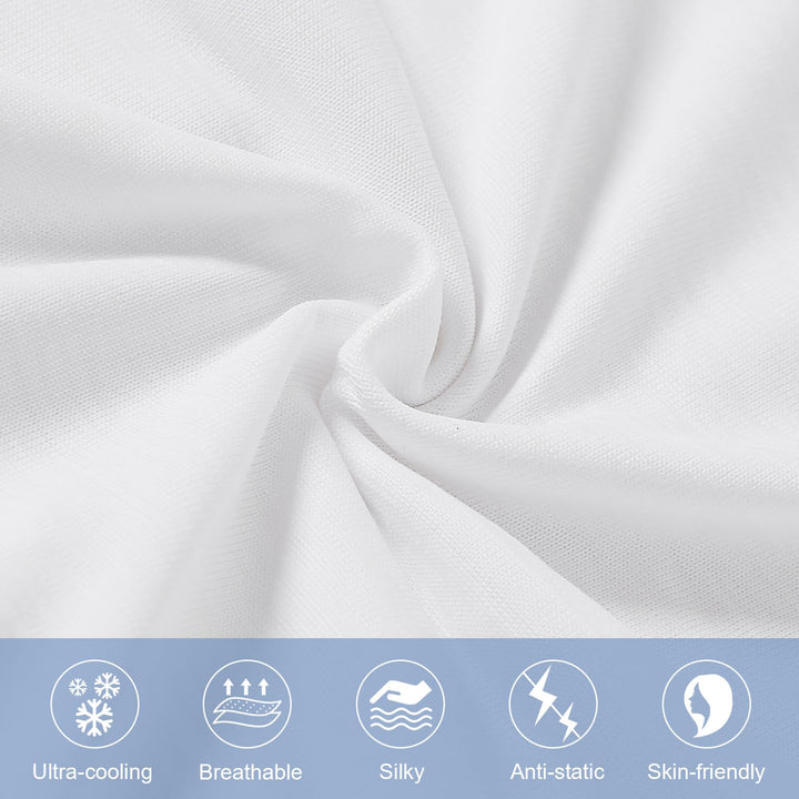 Revolutionary White Cooling Pillowcases Set of 2 –  Pro Q-Max 0.4 | Kalsten